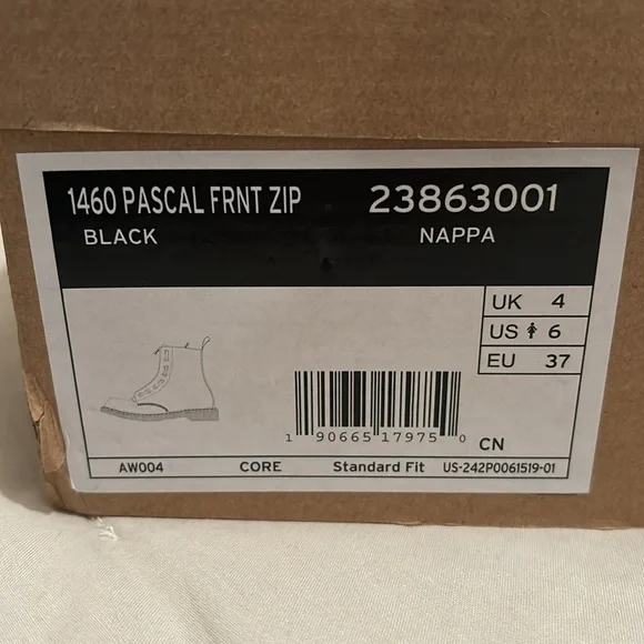 Dr. Martens 1460 Pascal Front Zip Boots Size 6 - Picture 10 of 10